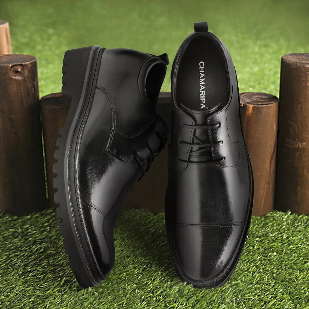 9 CM / 3.54 Inches CMR CHAMARIPA Height Increasing Shoes High Heel Men Dress Shoes