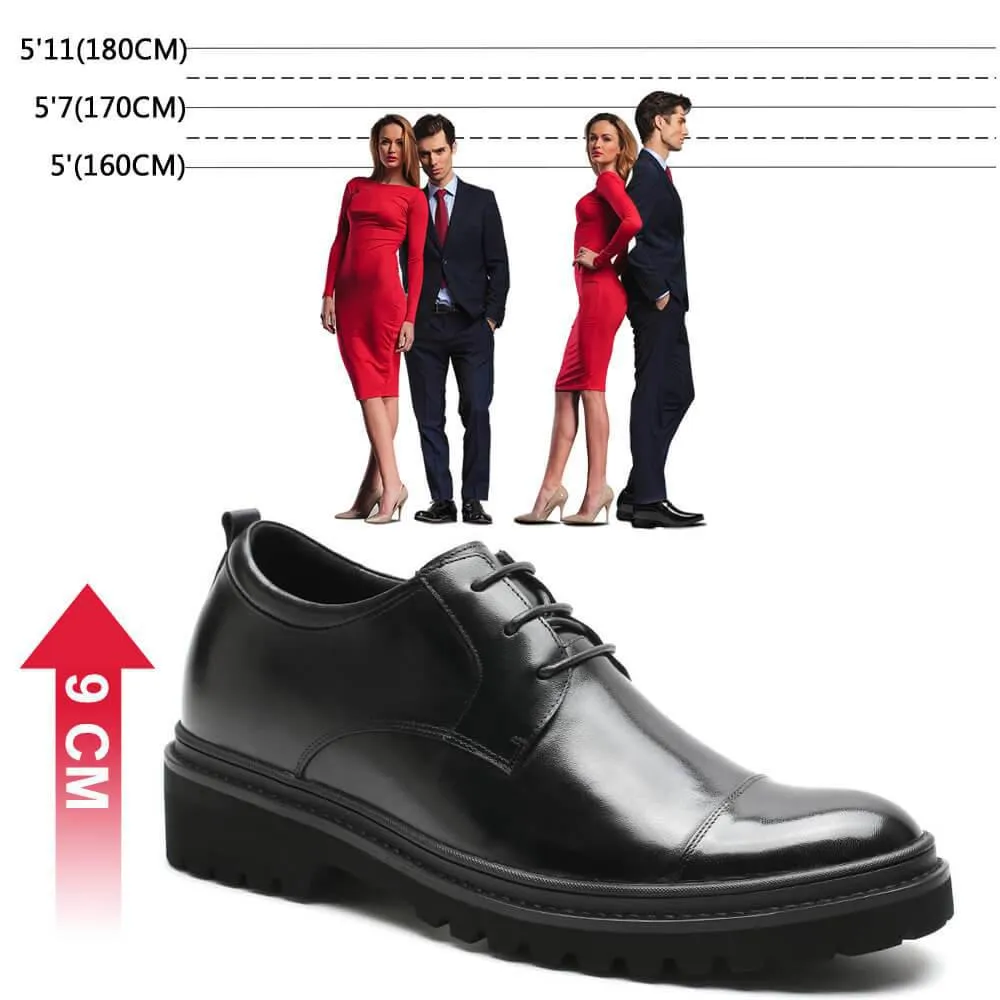 9 CM / 3.54 Inches CMR CHAMARIPA Height Increasing Shoes High Heel Men Dress Shoes