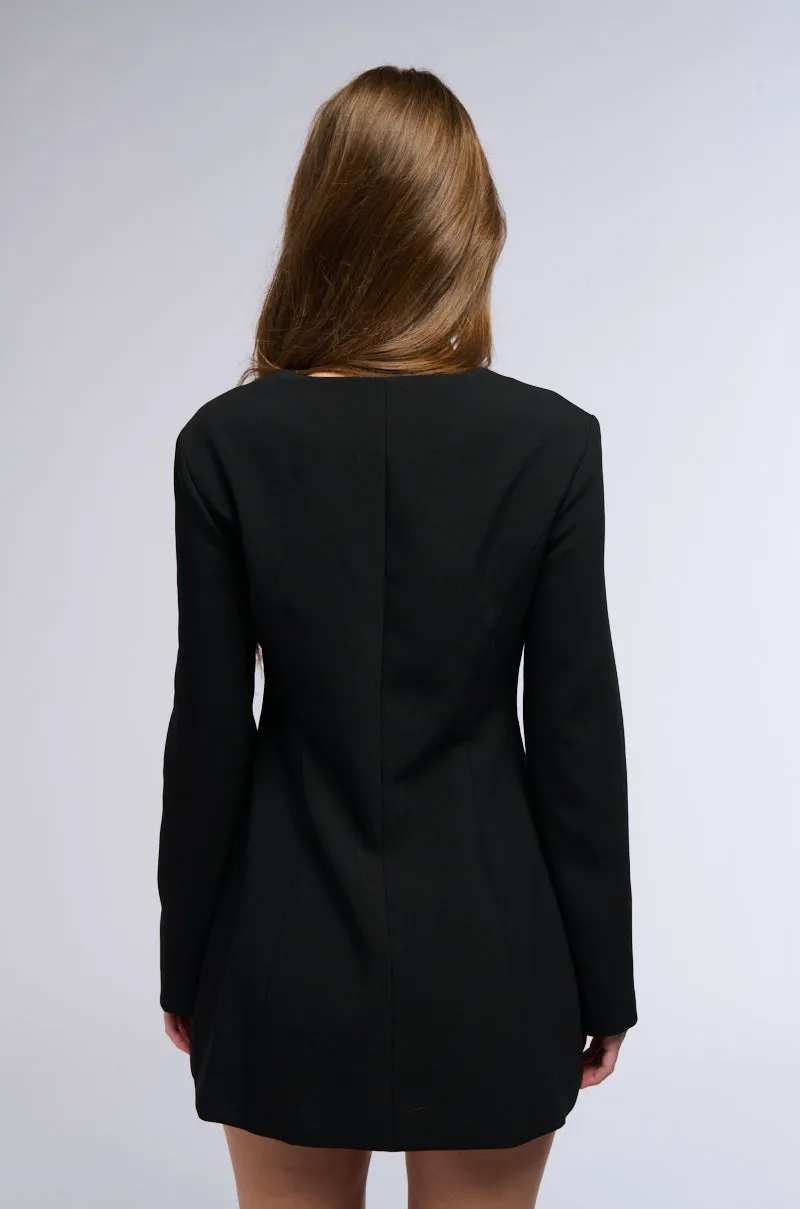 A LITTLE BIT OF BUSINESS MINI TIE DRESS