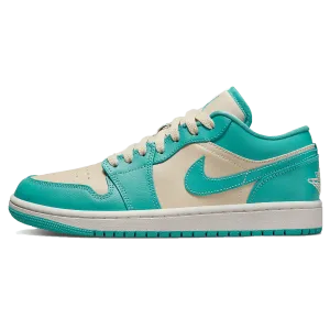 Air Jordan 1 Low Wmns 'Tropical Teal Sandy Beige'