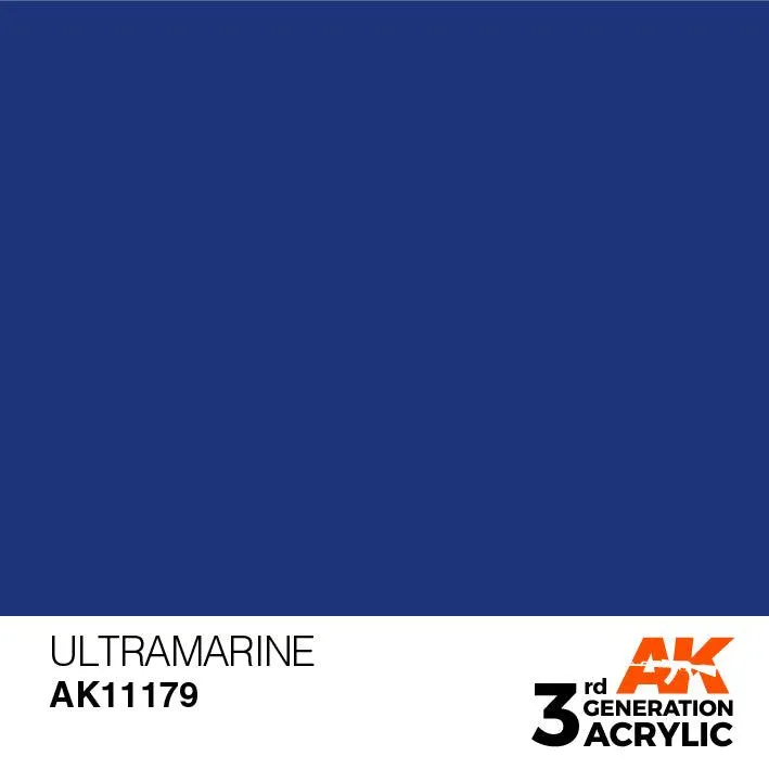 AK Interactive AK11179 3G Ultramarine Acrylic Paint 17ml