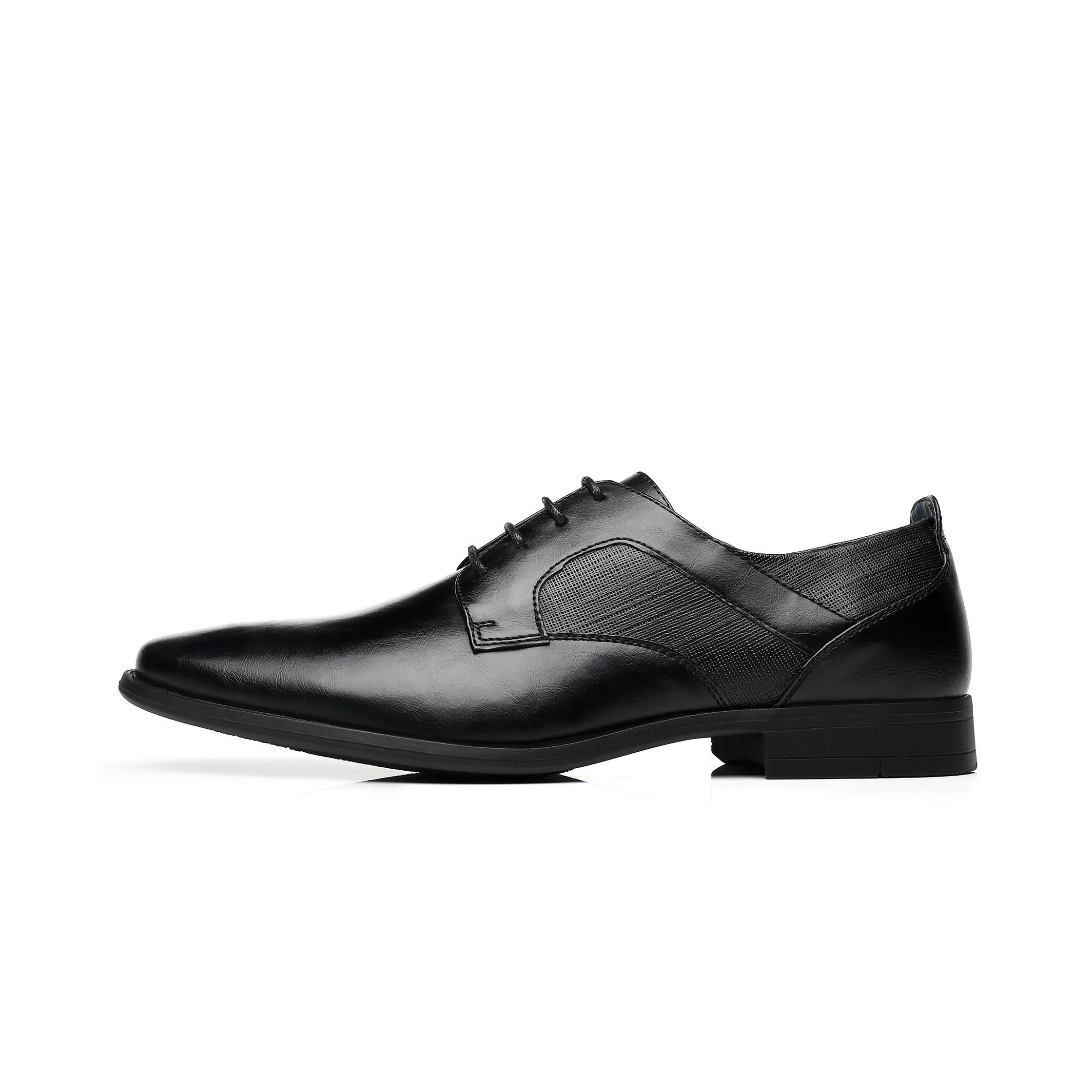 BHKH Mens Patent Leather Shoes Autumn Lace Up Classic Vintage Social Shoe Male Zapatos Hombre Business Office Work Shoes For Men