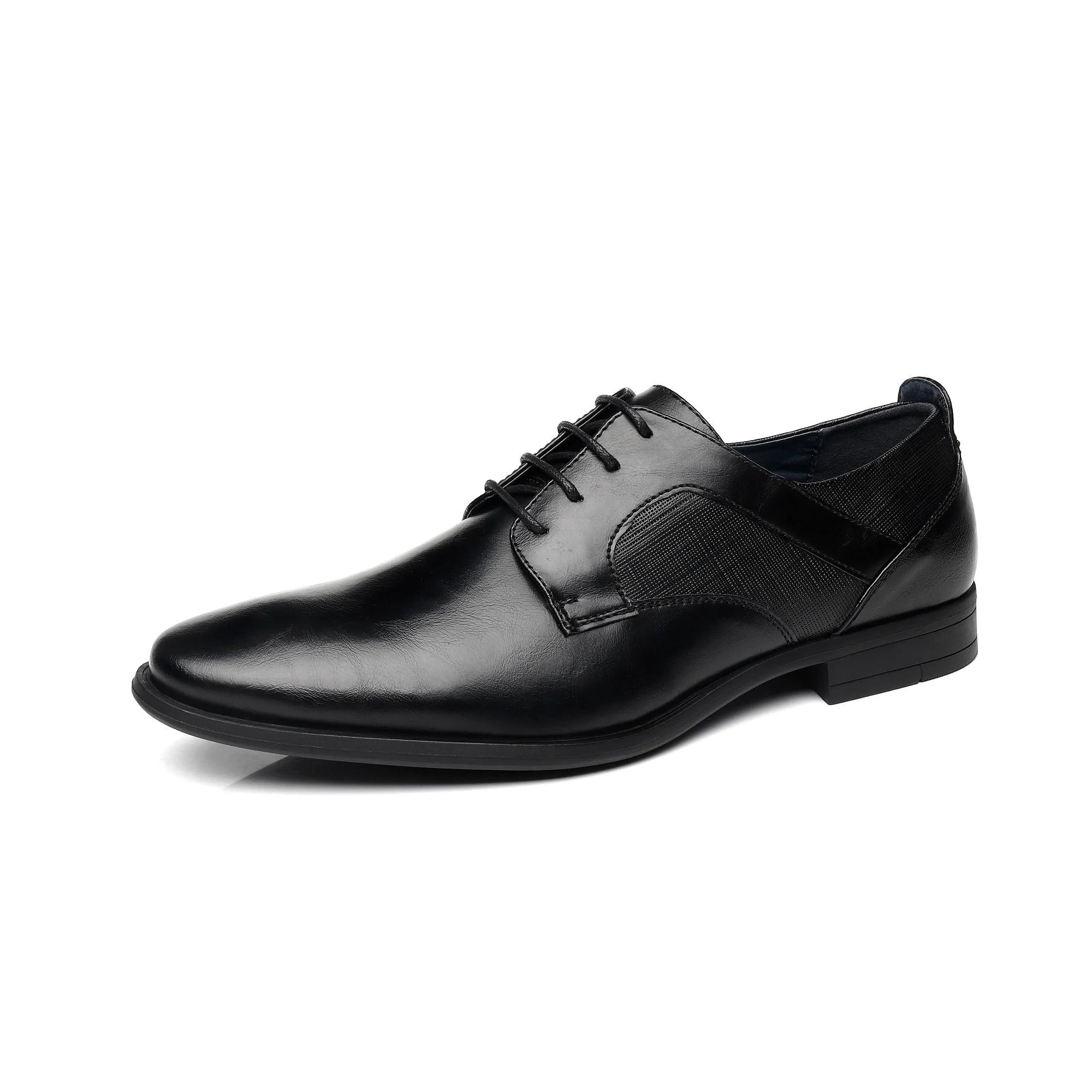 BHKH Mens Patent Leather Shoes Autumn Lace Up Classic Vintage Social Shoe Male Zapatos Hombre Business Office Work Shoes For Men