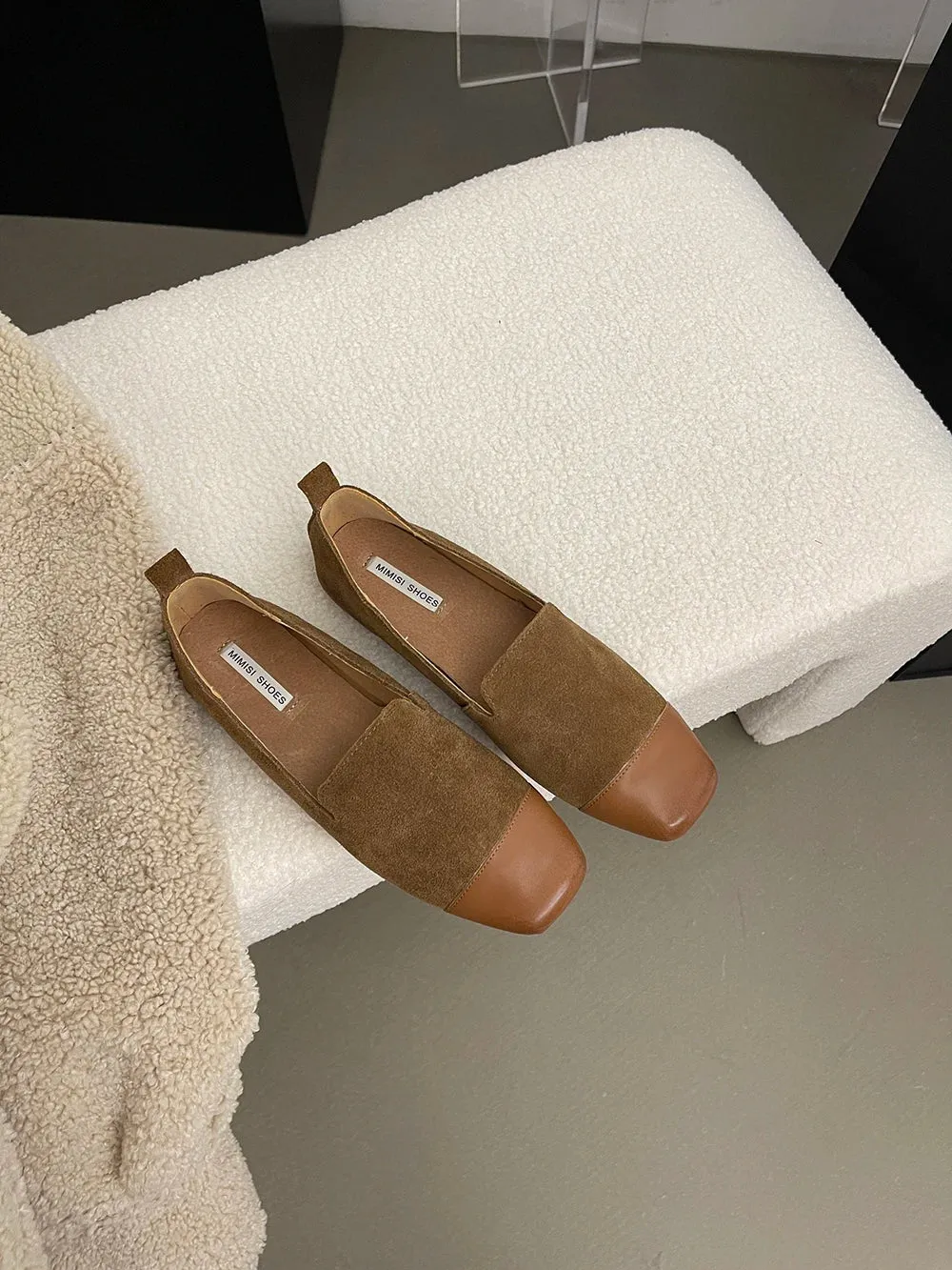 binfenxie  -  Round Toe Women Loafers Mary Janes Mixed Color 2024 New Arrivals Sexy Party Flat Heeled Fashion Autumn Spring Dress Shoes Woman