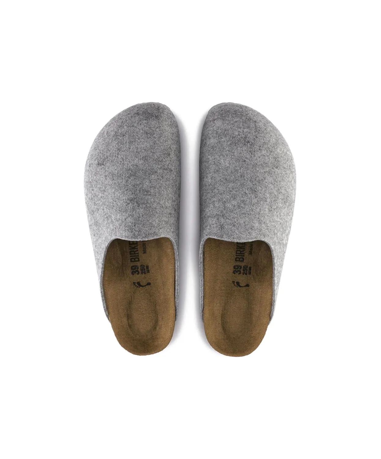 Birkenstock Amsterdam Felt Light Grey Clogs