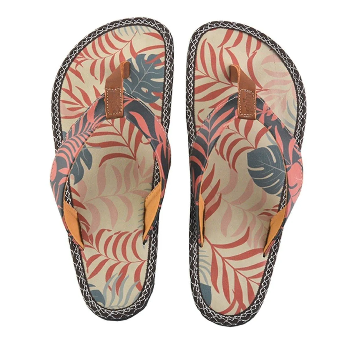 Black & Orange Jungle Flip-Flop CAL411