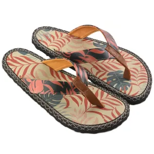 Black & Orange Jungle Flip-Flop CAL411