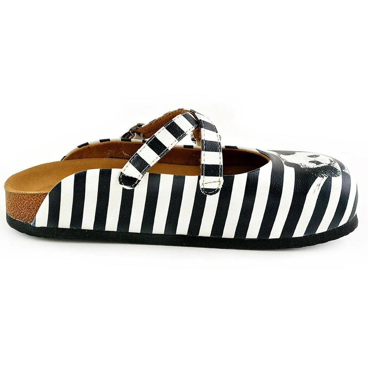 Black & White Panda Clogs WCAL143