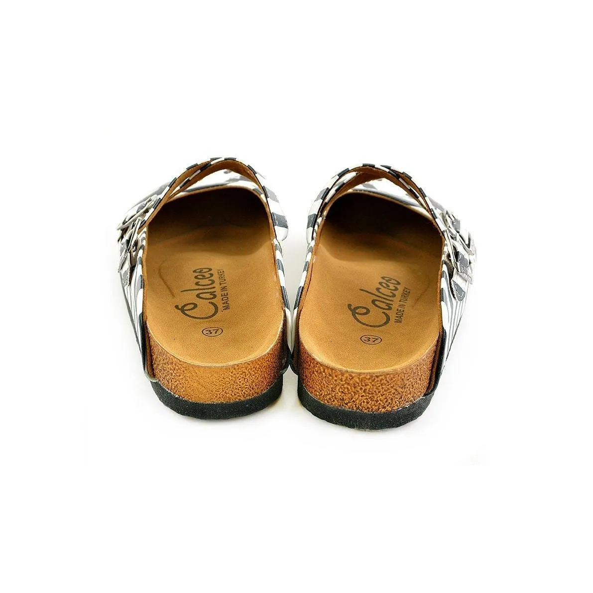 Black & White Panda Clogs WCAL143