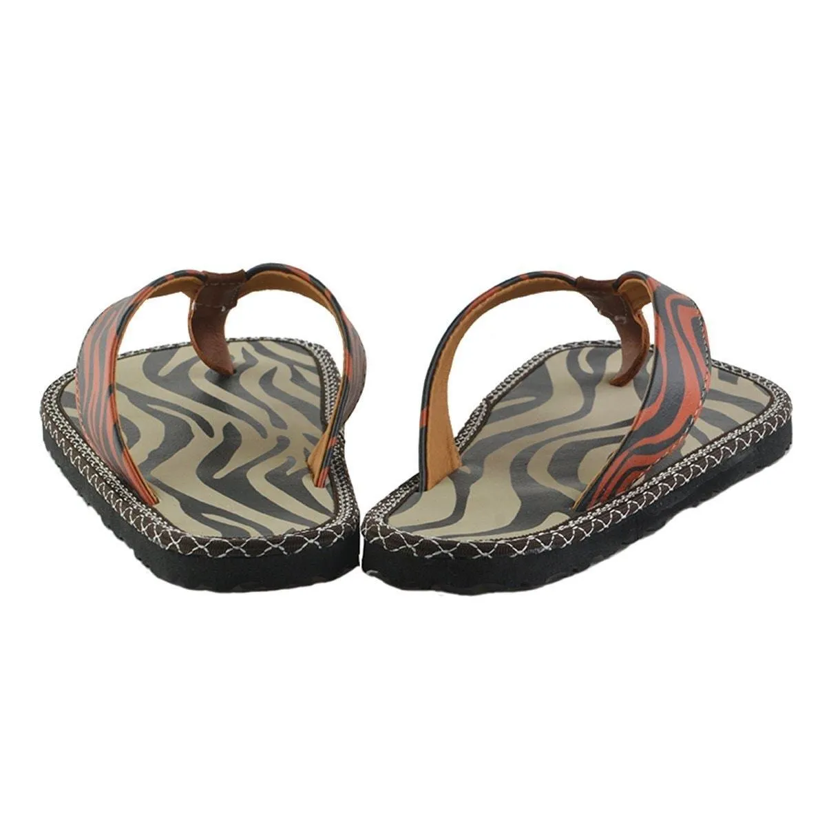 Black & White Zebra Flip-Flop CAL407