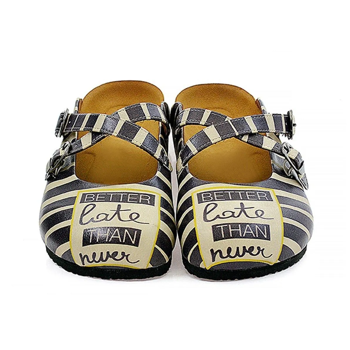 Black Better Late Than Never Clogs CAL111