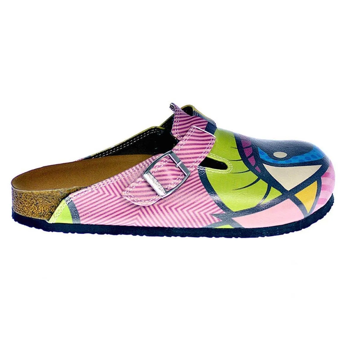 Blue & Green Eye Clogs CAL318