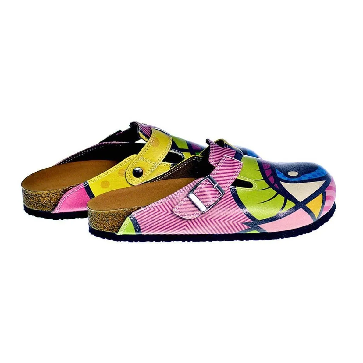 Blue & Green Eye Clogs CAL318