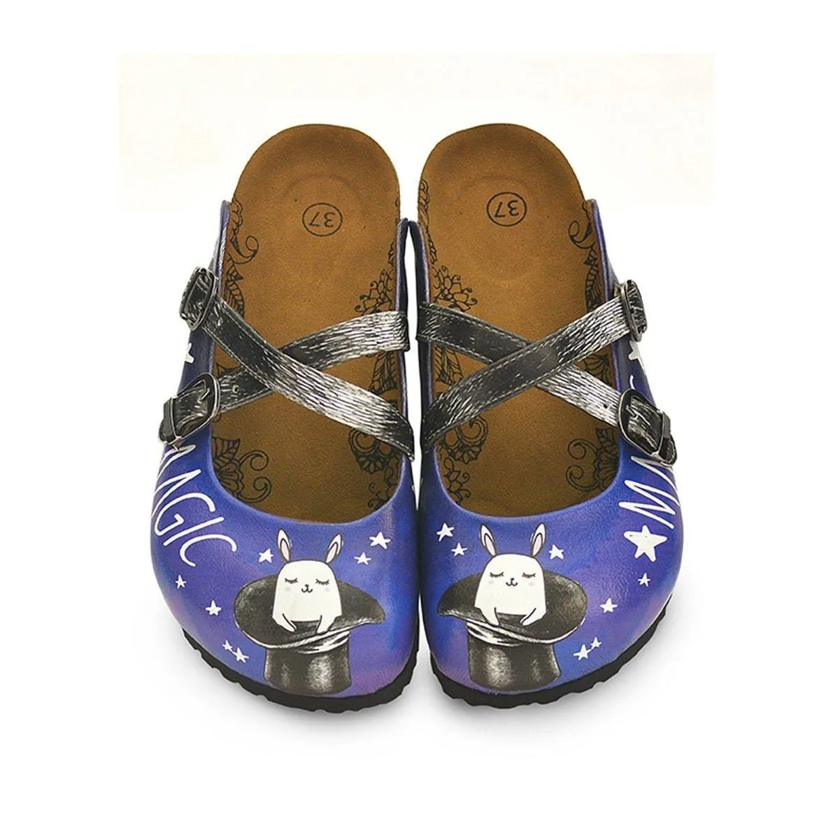 Blue Magic Cross-Strap Clogs WCAL127