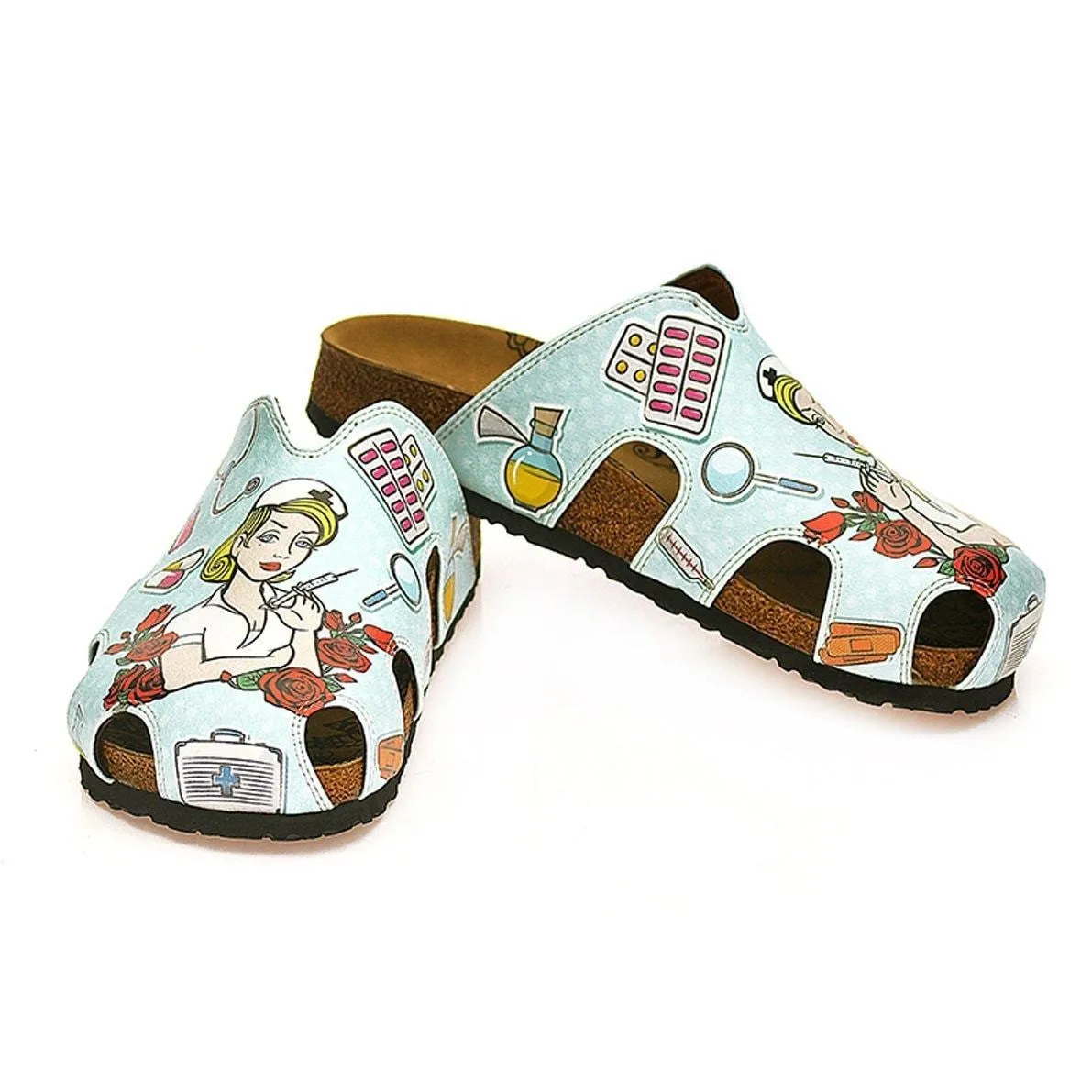 Blue Nurse Clogs WCAL603