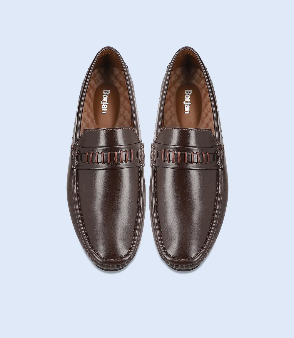 BM6701-COFFEE-Men Loafers