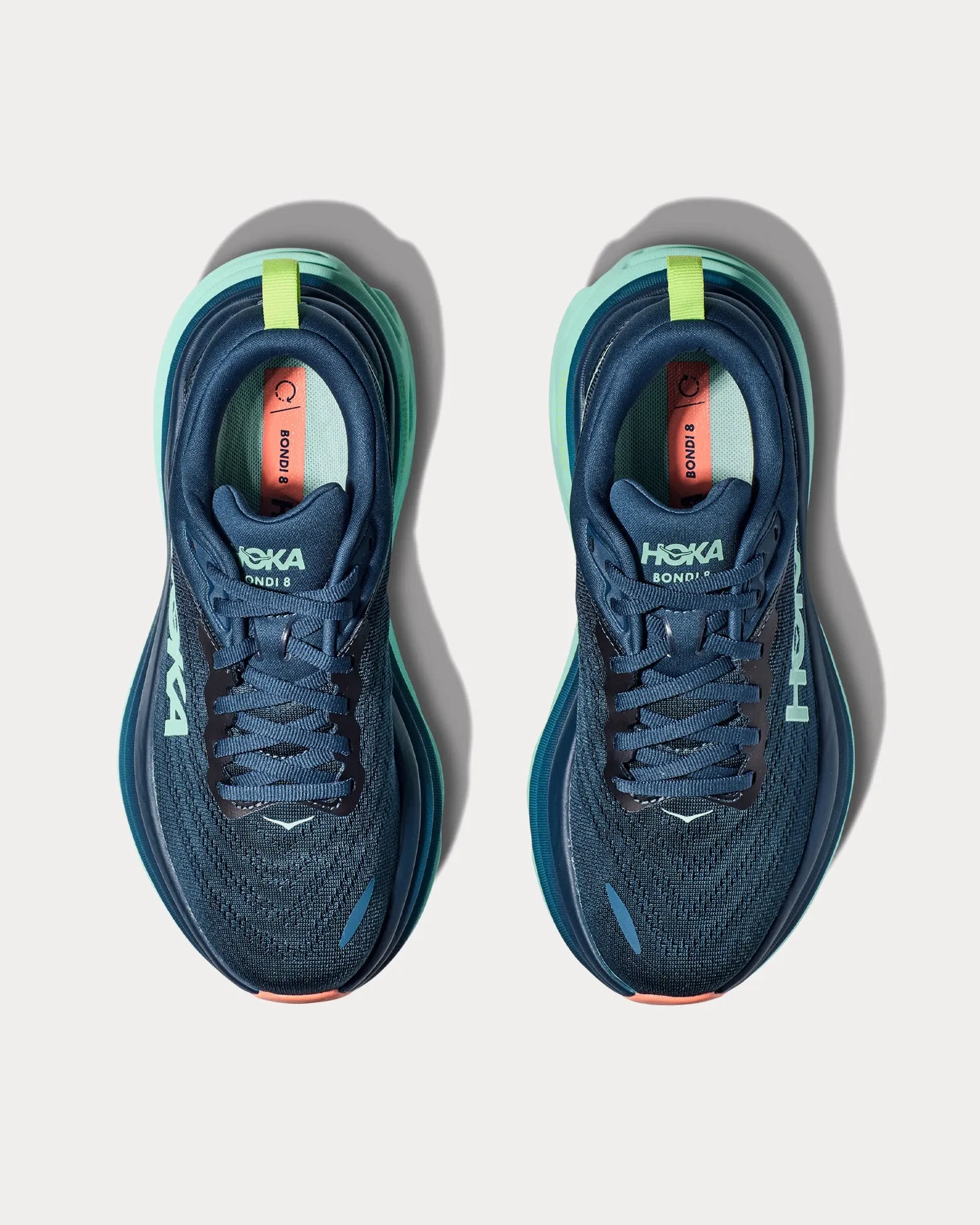 Bondi 8 Midnight / Seafoam Running Shoes