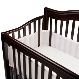 Breathable Baby Bumpers in White