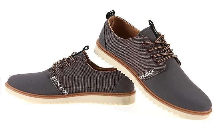 Breathable Lace-Up Men's Flats