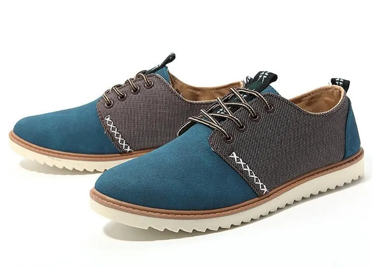 Breathable Lace-Up Men's Flats