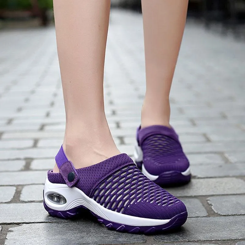 Breathable women's shoes with air cushion for leisure