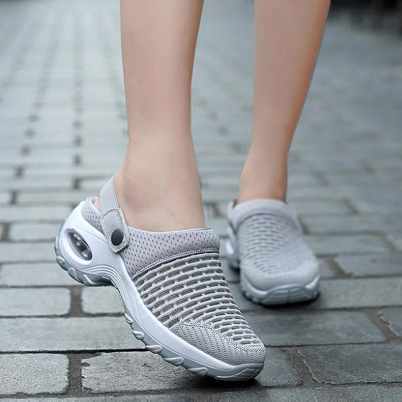 Breathable women's shoes with air cushion for leisure