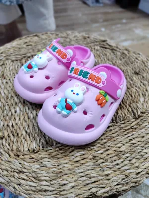 BUNNY CARROT CLOGS - PINK