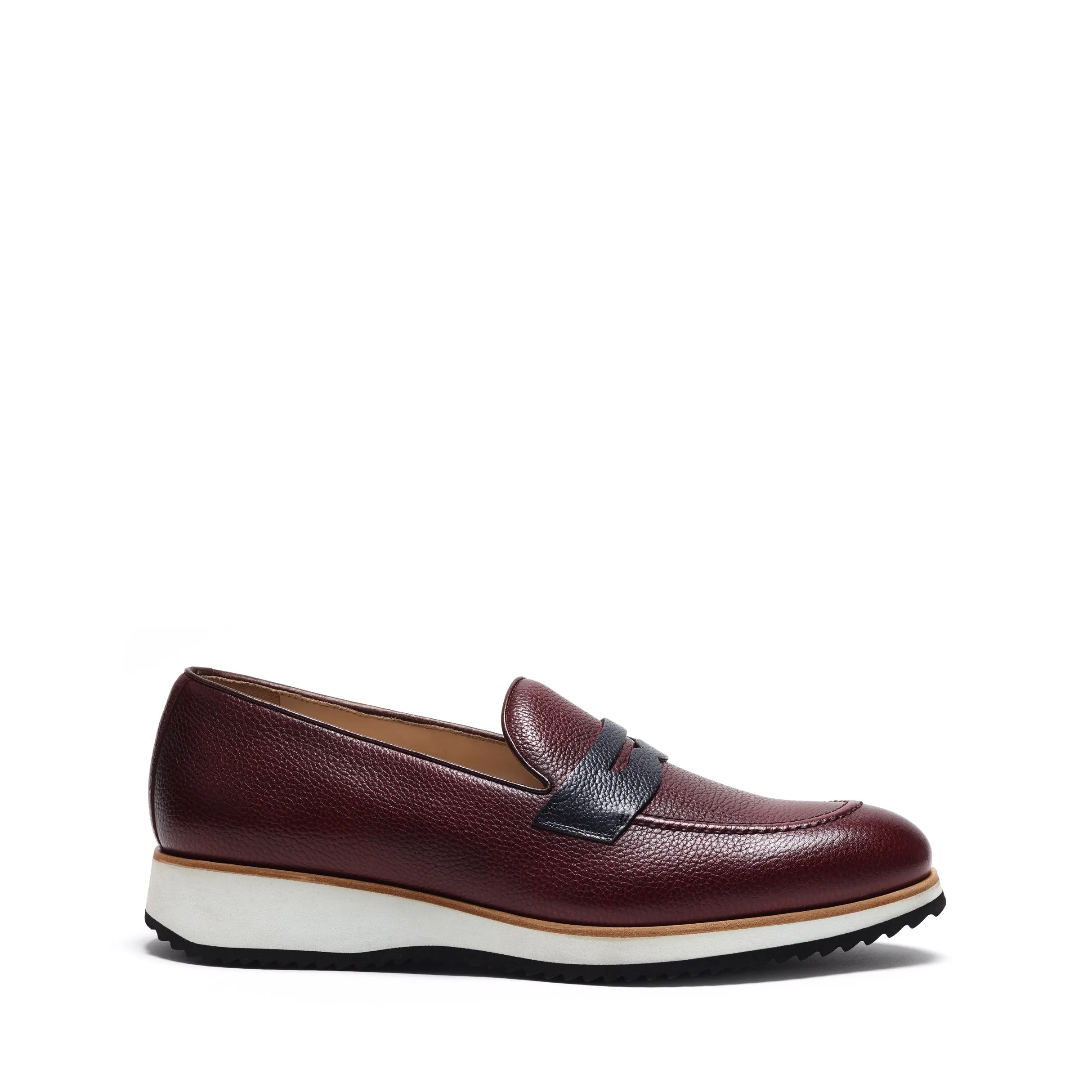 Burgundy Calf Leather Penny Loafer