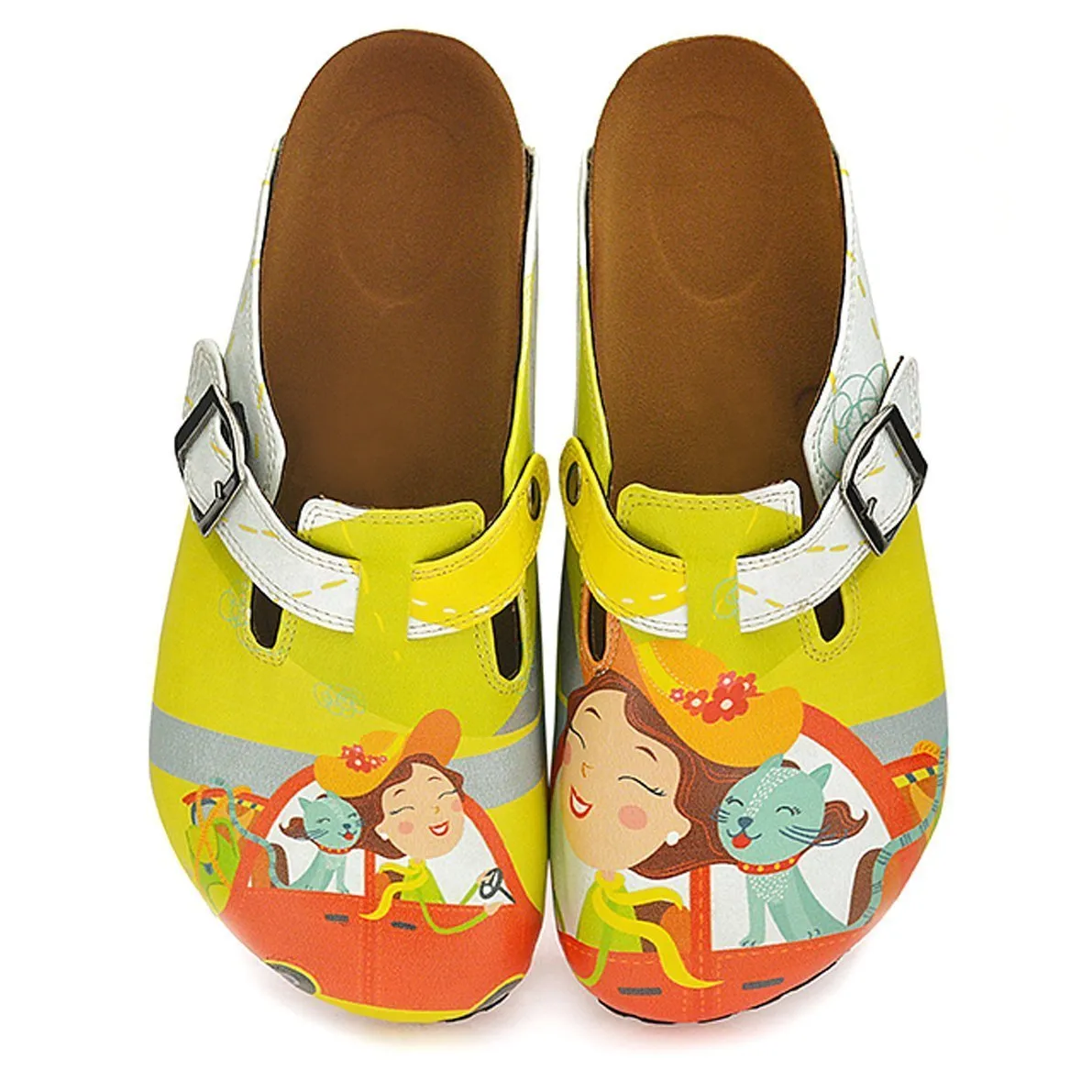 Cat in The Car Clogs WCAL332