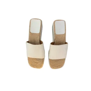 Celine Cream Platform Wedge