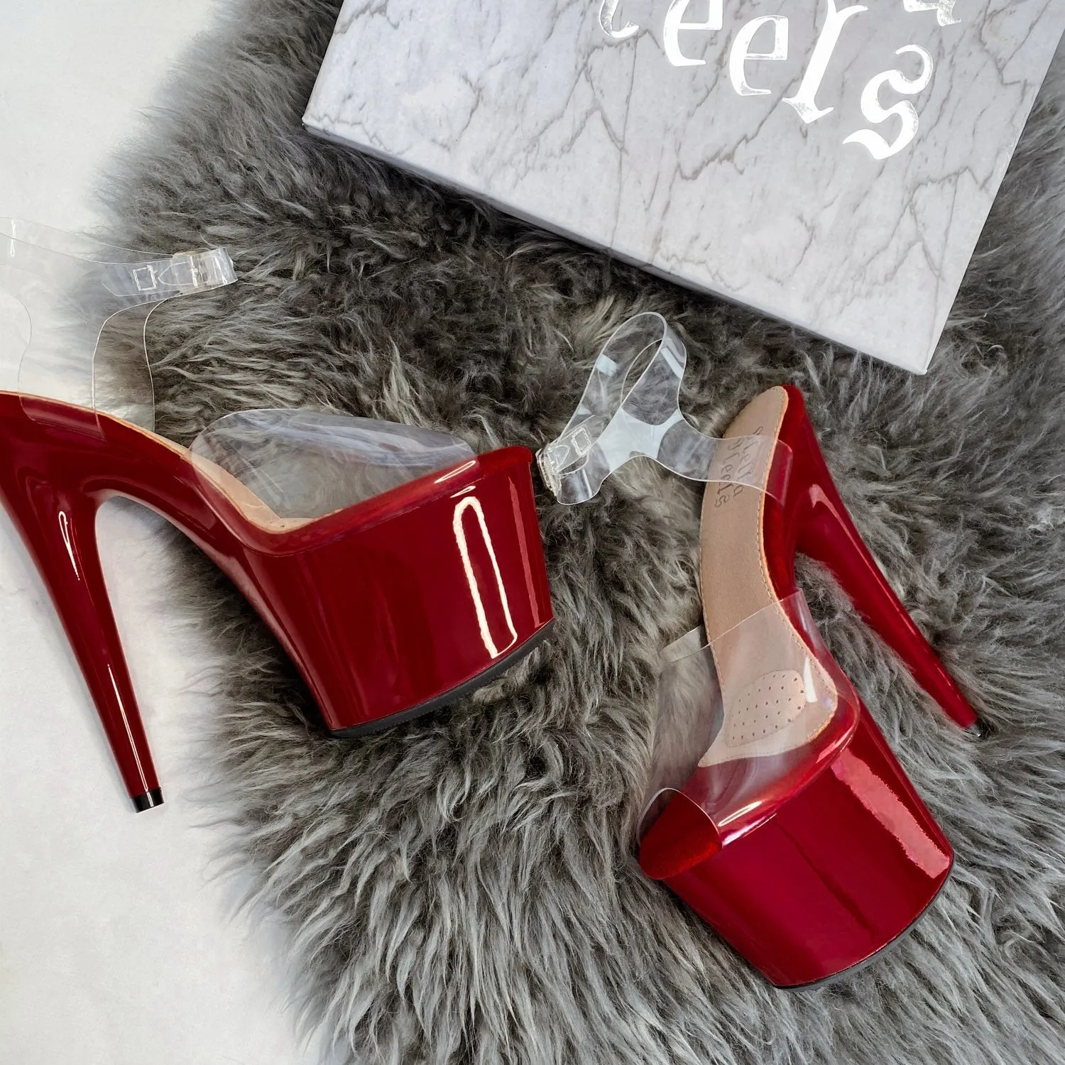 Chilli Classic Stiletto Wide Fit - Gloss - 7 INCH