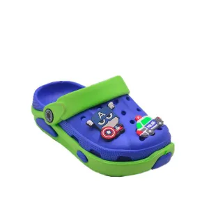 City Walk Clogs Kids Footwear Blue/Green CHP289BGN