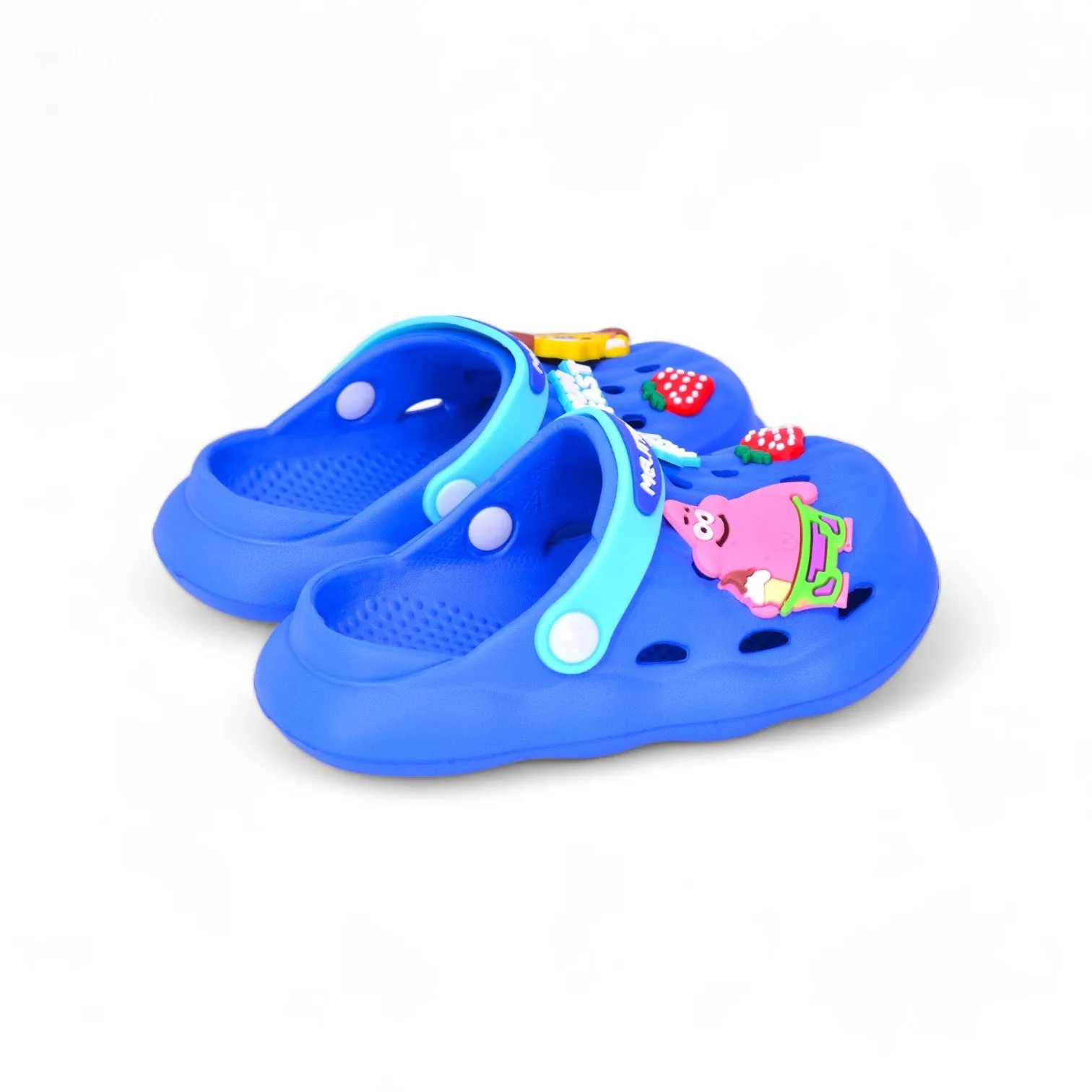 City Walk Sling Back Melittder Cute Cartoon Clogs Kids Footwear Blue CHP362B