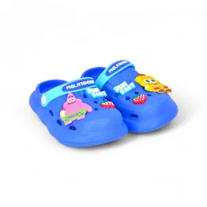 City Walk Sling Back Melittder Cute Cartoon Clogs Kids Footwear Blue CHP362B