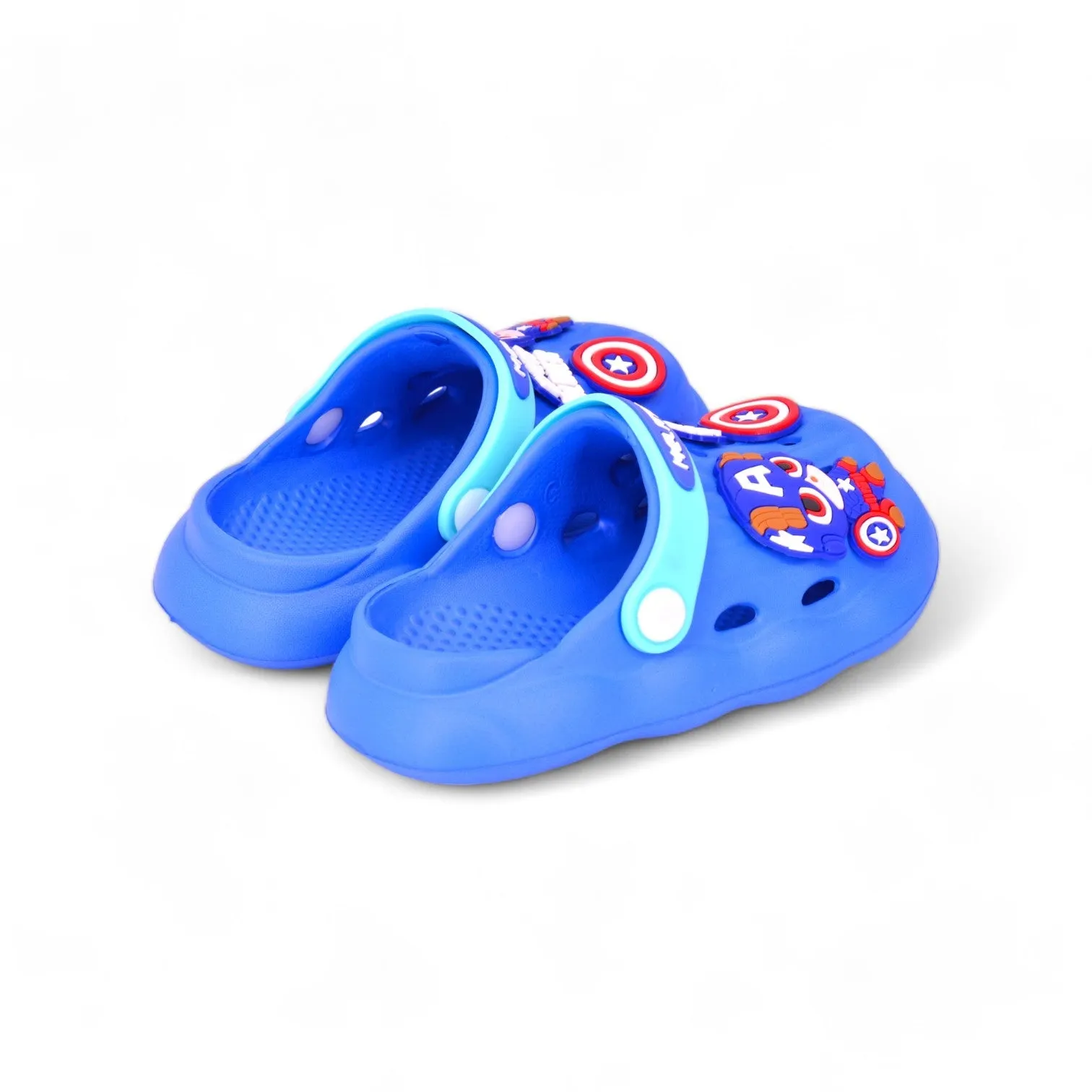 City Walkâ€™s Sling Back Melittder Cute Cartoon Clogs Kids Footwear Blue CHP359B