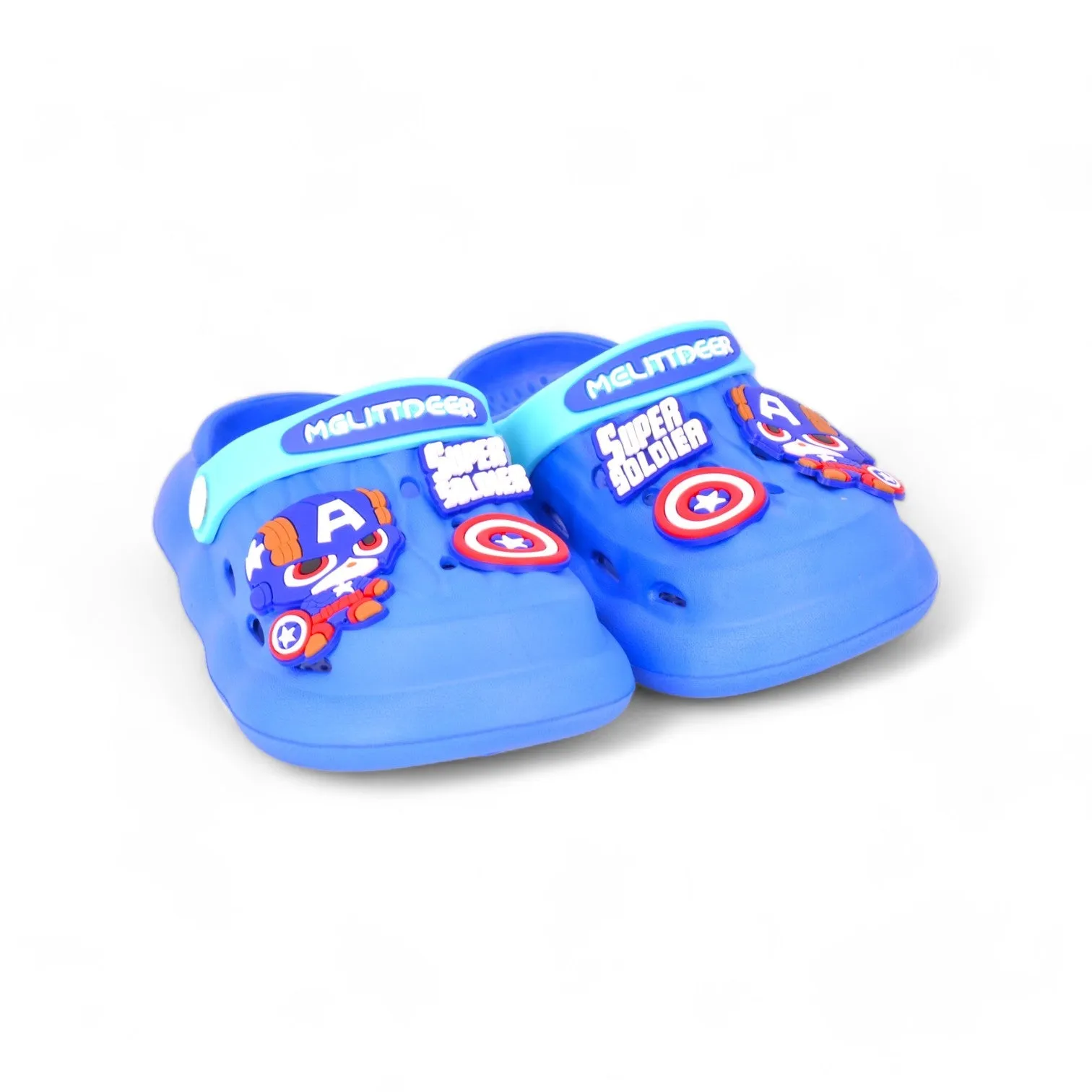 City Walkâ€™s Sling Back Melittder Cute Cartoon Clogs Kids Footwear Blue CHP359B