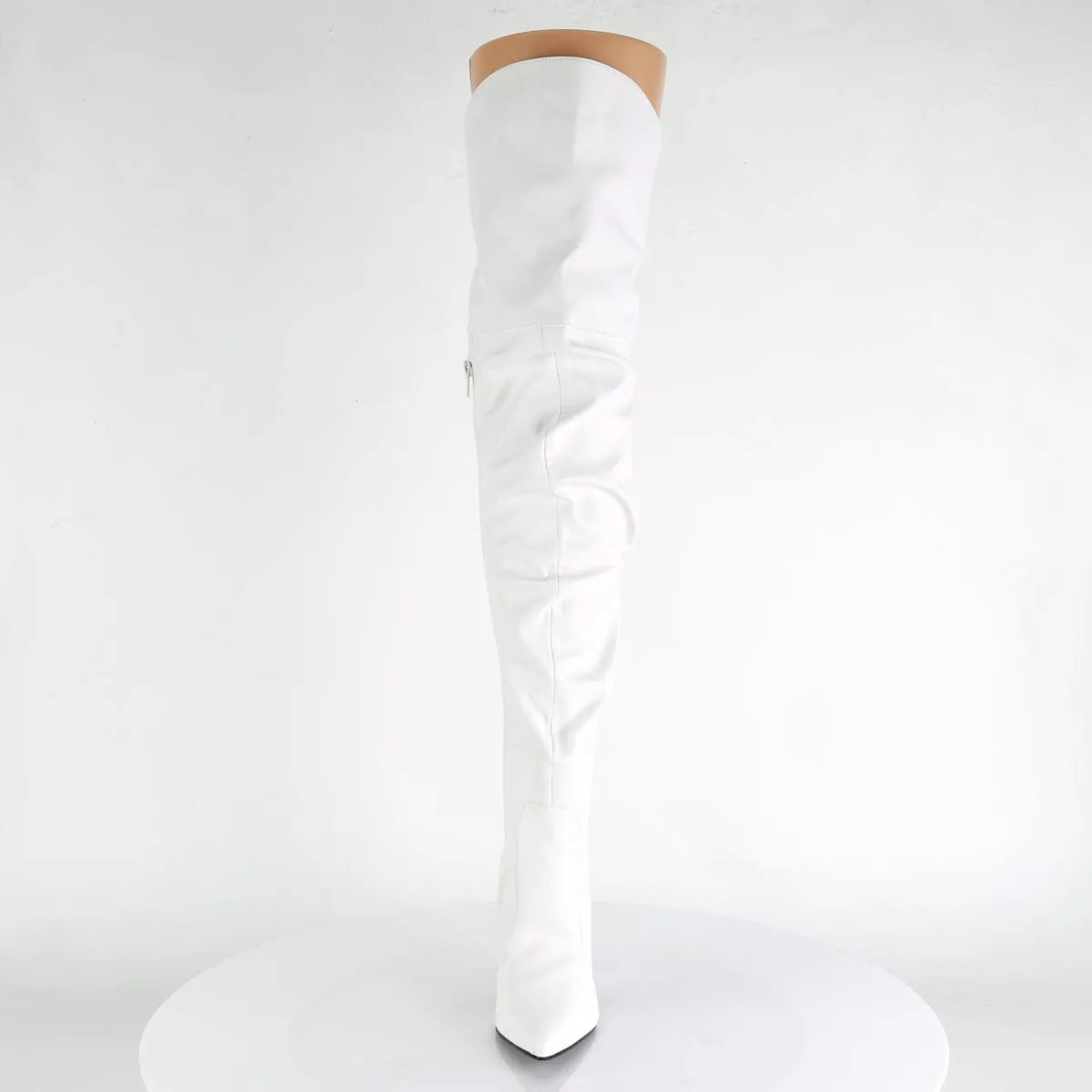 CLASSIQUE-3011 White Faux Leather