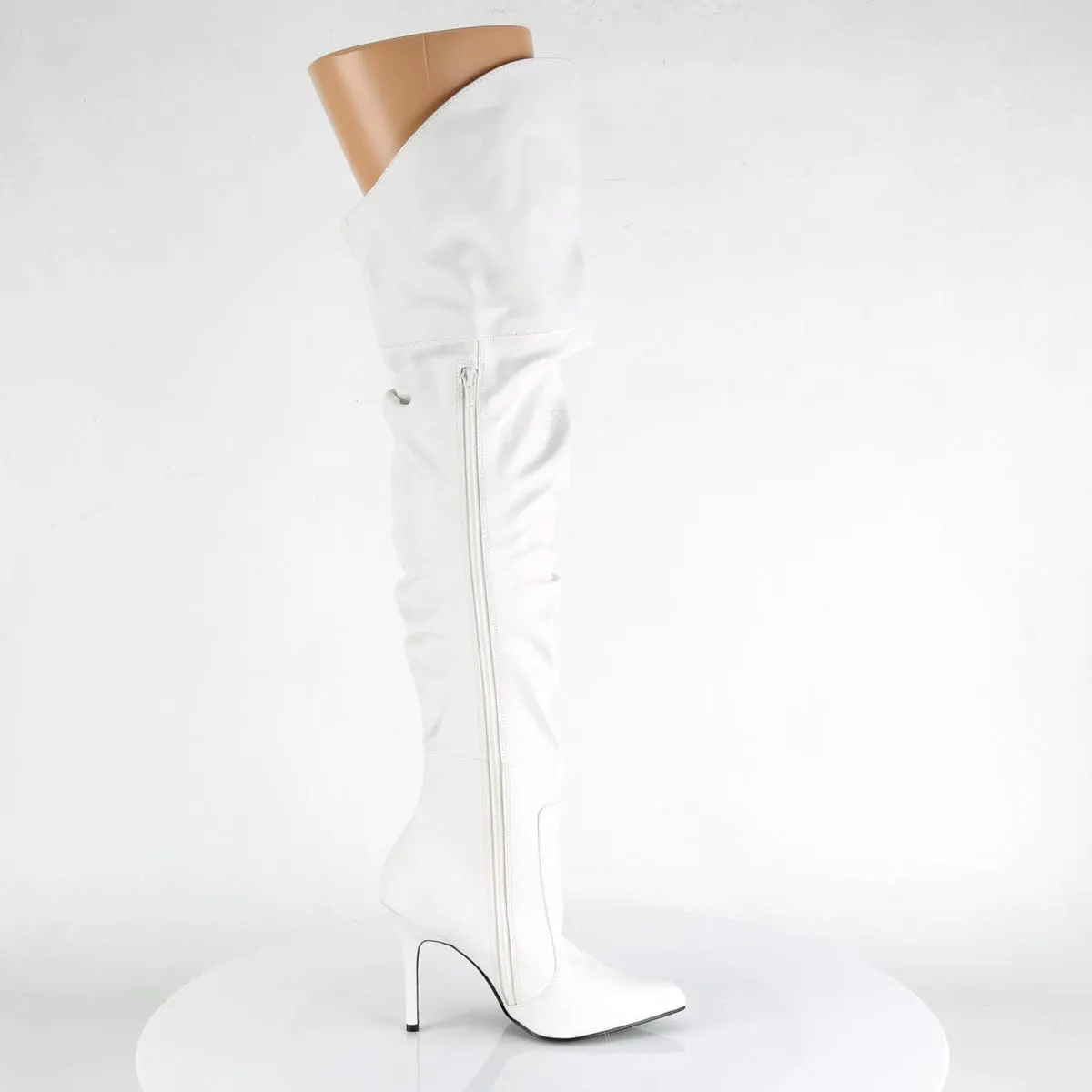 CLASSIQUE-3011 White Faux Leather