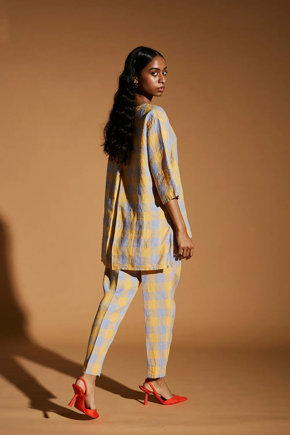 Confetti Linen Short Kurta Set