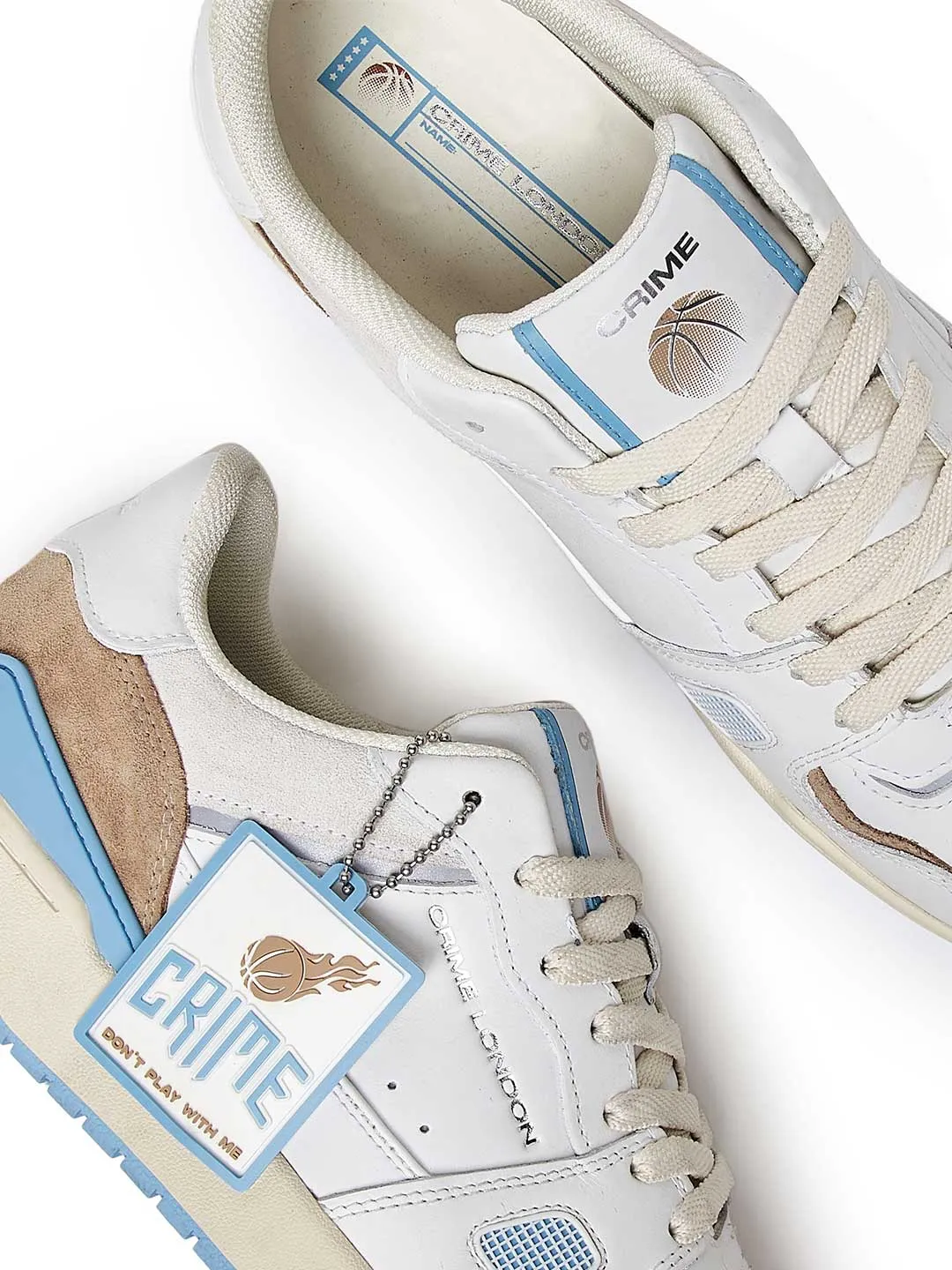 Crime Off Court OG Ice Cube sneakers bianco e celeste