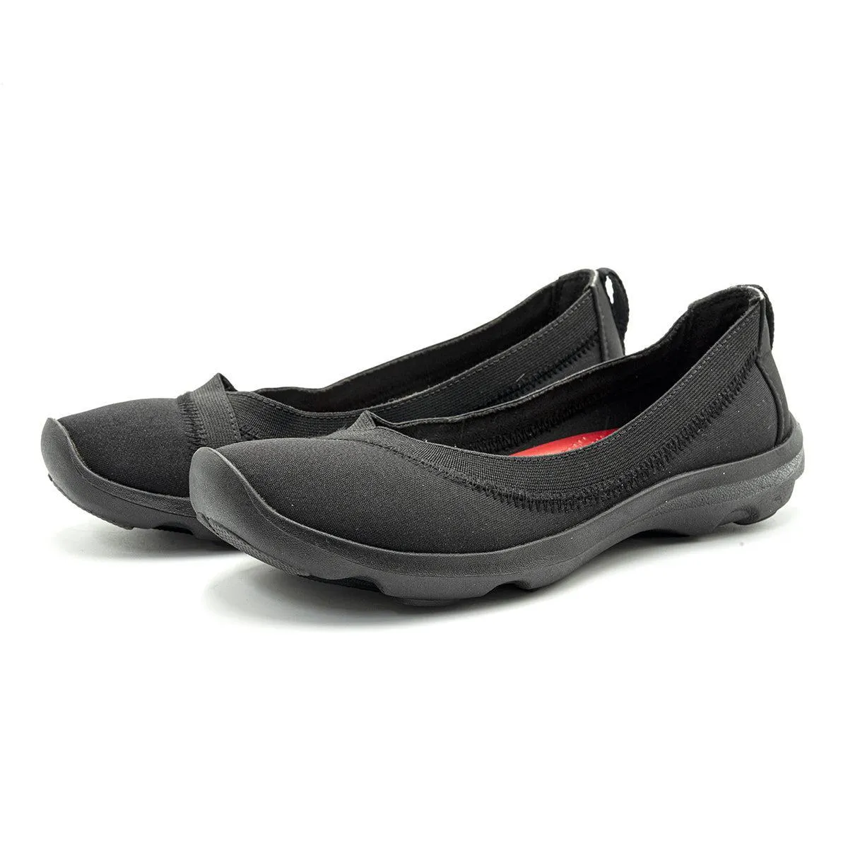 Crocs Busy Day Stretch Ballerinas Fabric Black Colour For Women