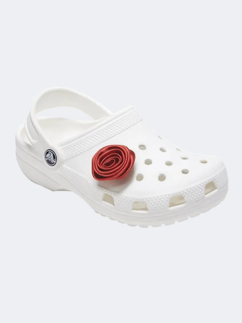 Crocs Magenta Rosette Unisex Lifestyle Pins Red