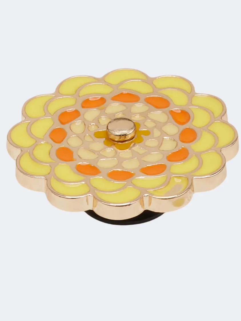 Crocs Spinner Flower Unisex Lifestyle Pins Yellow/Orange