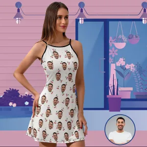 Custom Face Cherry Women's Sling Dress