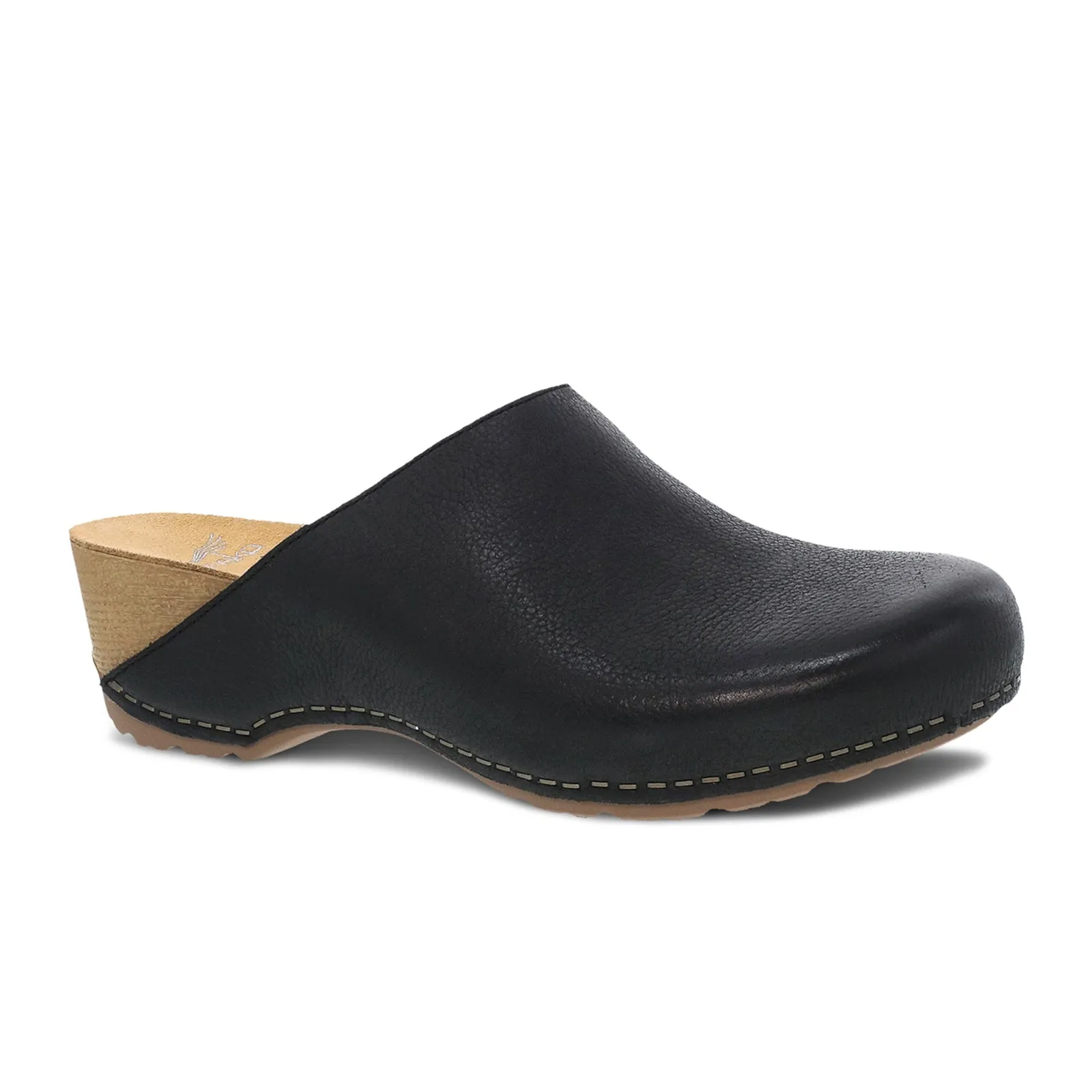 Dansko Talulah Clog (Women) - Black Milled Burnished