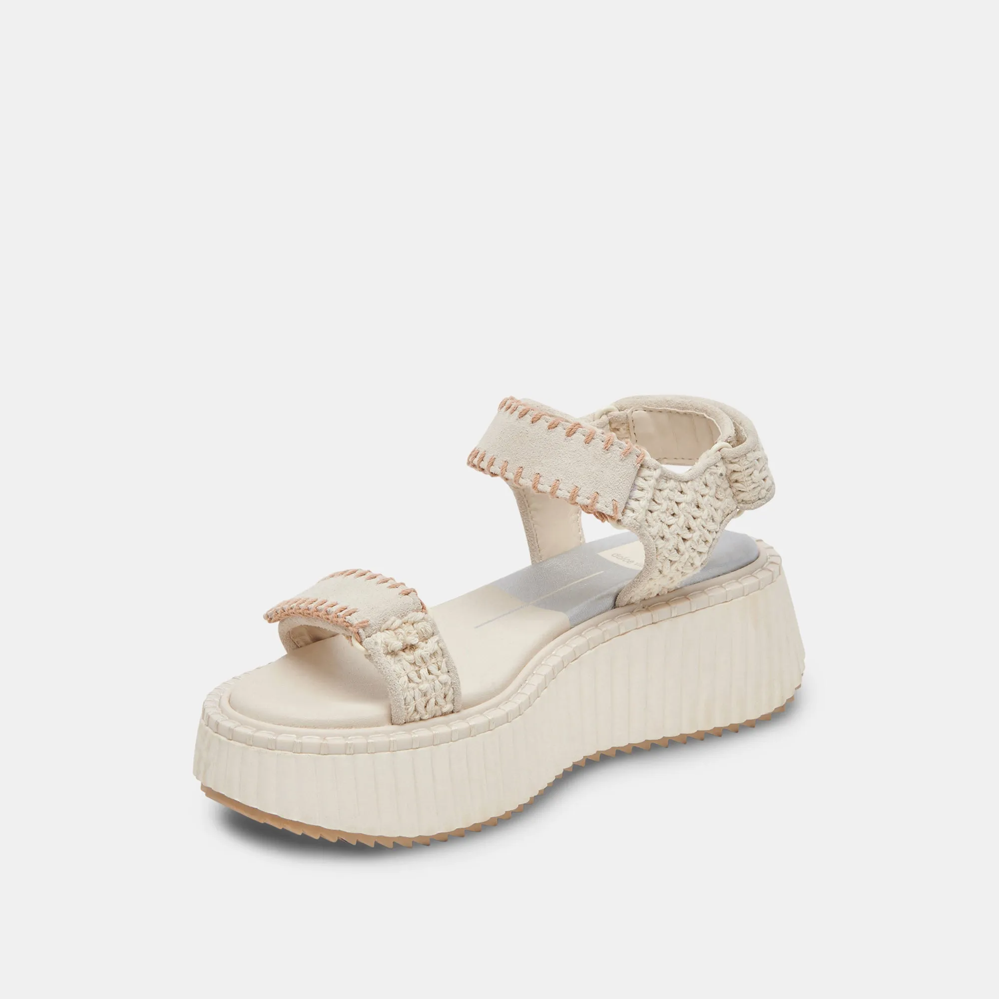 Dolce Vita Debra Sandals in Ivory Suede
