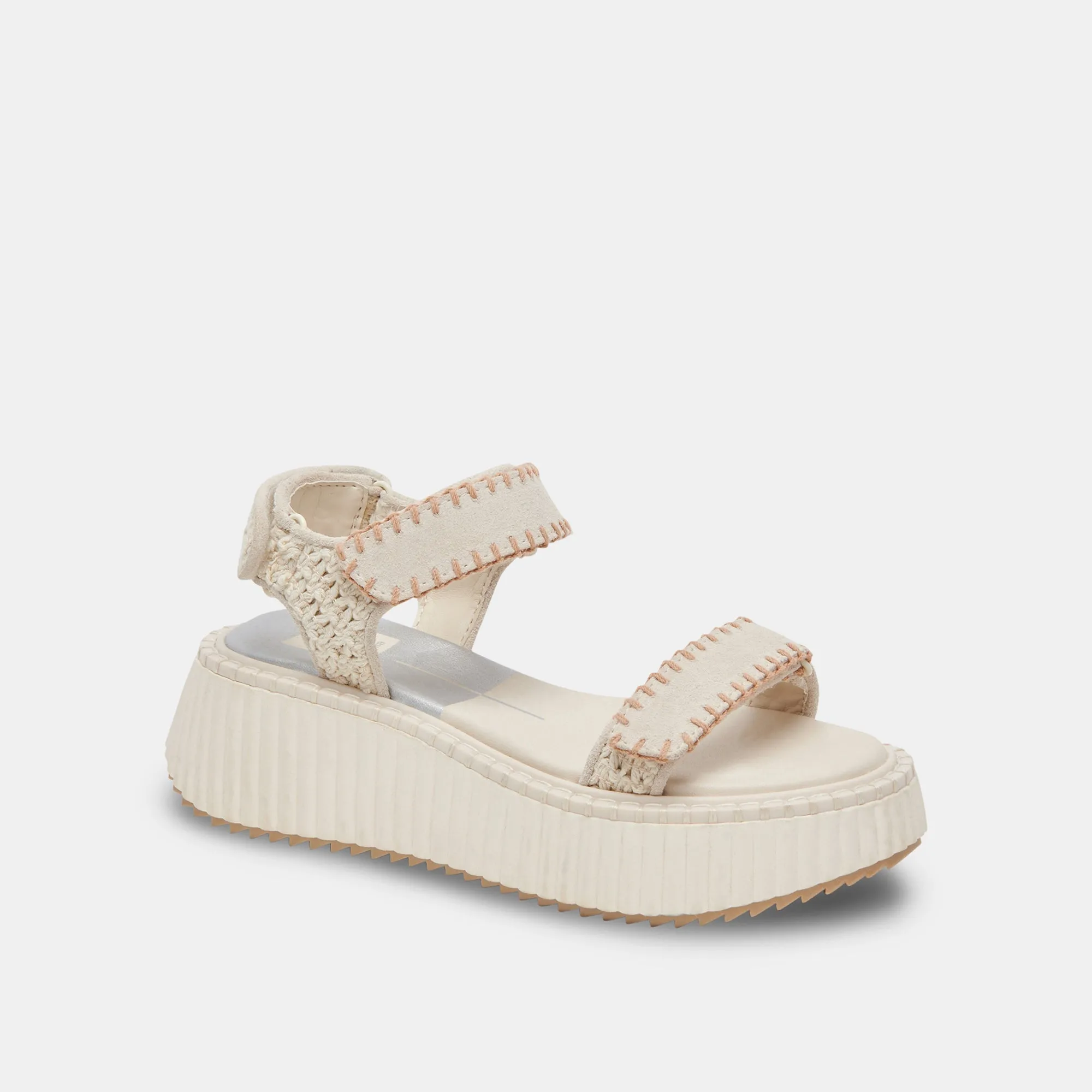 Dolce Vita Debra Sandals in Ivory Suede