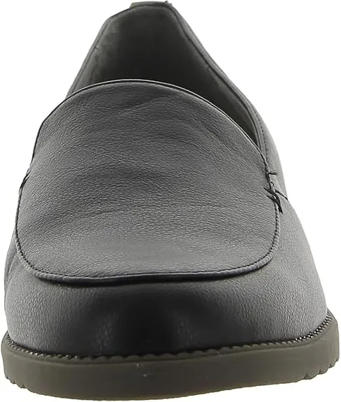 Dr. Scholl's Jet Away Black Smooth Slip On Rounded Toe Classic Loafers Shoes