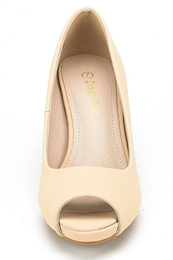 DREAM PAIRS City_OT Fashion Stilettos Peep Toe Pumps Tacones Zapatos