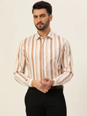Dual Striped Men Formal Shirt